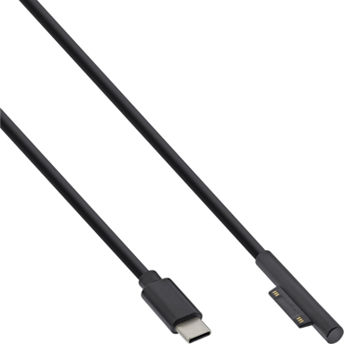 INLINE USB-C na Surface Connect strujni kabel 26670, 1 m, crni