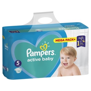 PAMPERS Pelene, Active Baby, veličina 5, 11–16 kg, 112 kom