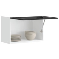 Kuhinjski zidni ormarić Porto crni konstruirano drvo