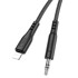 HOCO Adapter audio kabela UPA18, Lightning to Jack 3,5 mm, 1 m, crni