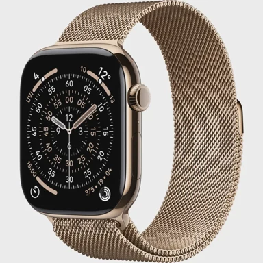 APPLE Pametni sat Watch Series 11, Titan Gold 46 mm, Titanium Case/Milanese Bracelet Gold (M/L), Cellular