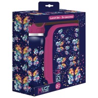 DIAKAKIS Set boca i kutija za užinu 500 ml Butterfly Must 000586471