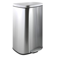 SPIRELLA Željezna kanta za smeće s pedalom u mat srebrnoj boji 50 l Akira 