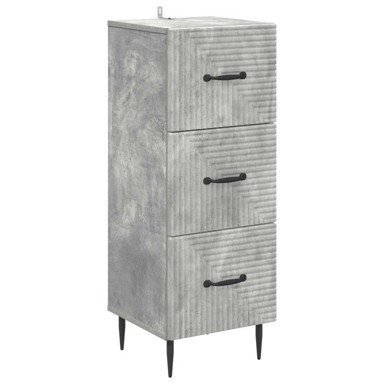 Ormar s ladicama, 33 x 34,5 x 89,5 cm, betonsko siva
