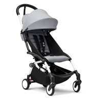 STOKKE Dječja kolica YOYO³ 6+, bijeli okvir, siva