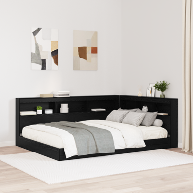 Uzglavlje za krevet, 160 cm, crni hrast