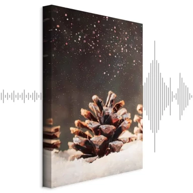 Slika Winter Pine Cone, jednodijelna, okomita, 20x30 cm