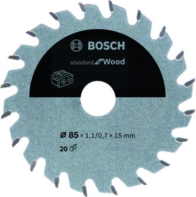BOSCH List kružne pile Standard for Wood, za akumulatorske ručne pile