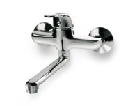 Slavina za umivaonik ili sudoper 83008, razmak 100 mm, ravna ruka 20 cm, kartuša 40 mm, SEDAL, krom