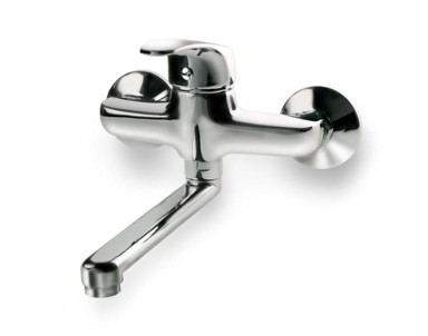 Slavina za umivaonik ili sudoper 83008, razmak 100 mm, ravna ruka 20 cm, kartuša 40 mm, SEDAL, krom