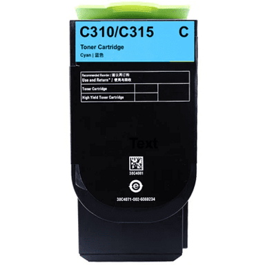 TONER123 Zamjenski toner Xerox 006R04369 / C310, C315, cijan XL