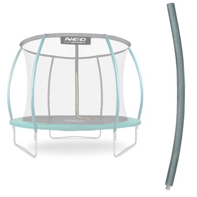 NEO-SPORT Gornji stup za trampolin tip C, zeleni, kompatibilan s modelima 252–435 cm