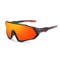 DUBERY Biciklističke naočale Falcon 2, crno-crvena