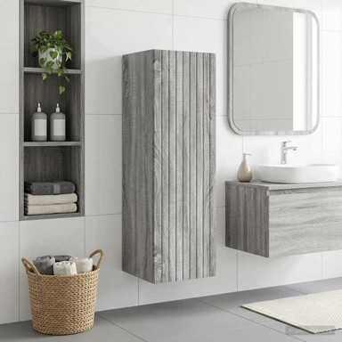 Zidni ormar za kupaonicu, sivi sonoma, 33 x 34,5 x 100 cm