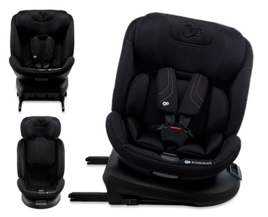 KINDERKRAFT Autosjedalica XPEDITION 3 i-Size 0-36 kg (40-150 cm) 360, Black