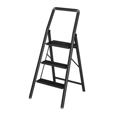 WENKO Crne ljestve Compact, visine 114, 5 cm