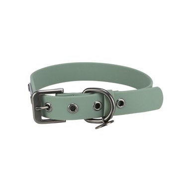TRIXIE Ogrlica za pse CityStyle PVC S–M 30-37 cm/20 mm sivozelena
