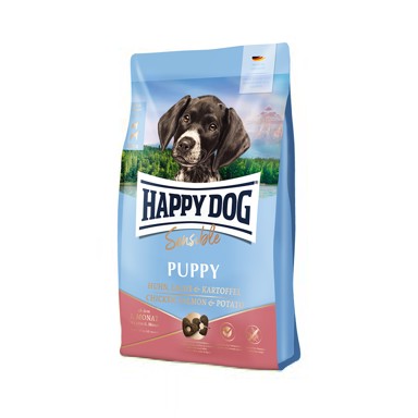 HAPPY DOG SUPREME Suha hrana za pse Sensitive Puppy, piletina, losos i krumpir, 4 kg