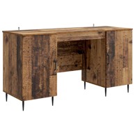 Stol s policom, 142.5 x 50 x 75 cm, konstruirano drvo, staro drvo