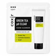 COXIR Pjena za čišćenje lica Green Tea pH Clear Foam Cleanser Sample 2 ml