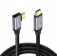 TRADEBIT USB-C kutni kabel, USB-C 3.1, 100 W, 5 A, 2 m