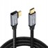TRADEBIT USB-C kutni kabel, USB-C 3.1, 100 W, 5 A, 2 m
