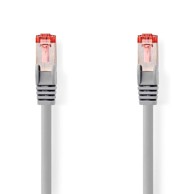 NEDIS Mrežni kabel CAT6 RJ45 muški RJ45 muški S/FTP 15,0 m okrugli LSZH oznaka, sivi