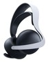 SONY Gaming slušalice PULSE Elite, bežične i žične, Bluetooth, 2.4 GHz, 30 h baterija, stalak za punjenje, bijele crne