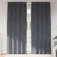Baršunaste zavjese za zamračivanje 140x225 cm 2kom, sive