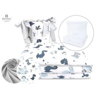 MIMINU Standard posteljina 5 dijelova 120x90 cm, motiv dino 