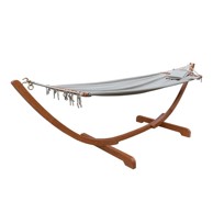 GARDEN PLEASURE Vrtna stolica za ljuljanje na strukturi od eukaliptusa Hammock Madeira