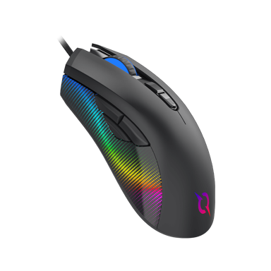 NIKCORP Gaming miš PHOENIX, 12000 DPI, RGB, crni
