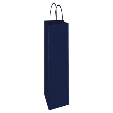 FORNAX Vrećica ukrasna za bocu, 13x40x8 cm sjajna plastifikacija, plava