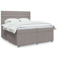 Boxspring krevet s oprugama i madracem, 200x200 cm, smeđi