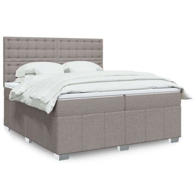 Boxspring krevet s oprugama i madracem, 200x200 cm, smeđi