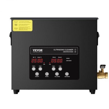 VEVOR Ultrazvučni čistač KZ-F6, 325x175x295 mm, 6 L