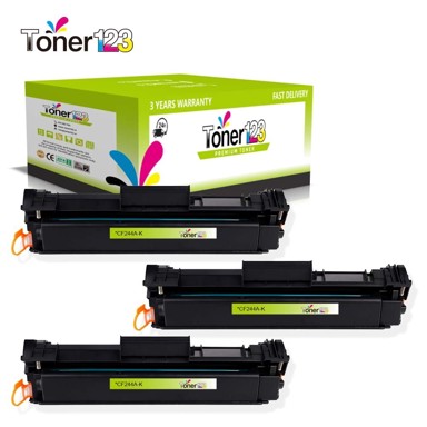 TONER123 Zamjenski toneri komplet HP 44A / CF244A / LaserJet Pro M15, LaserJet Pro MFP M28, 3x crna