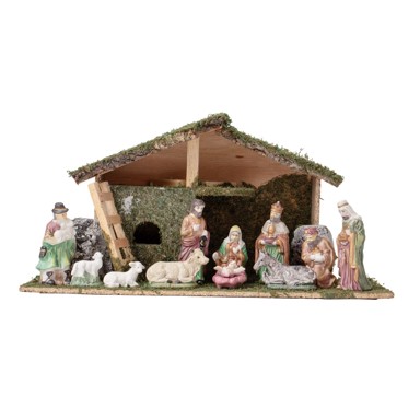 Božićna dekoracija Jaslice (47 x 17 x 25 cm)