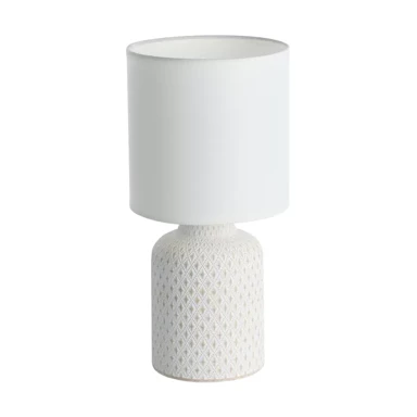 Stolna lampa Bellariva, E14, krem/bijela
