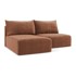 MAKAMII Ciglasta sklopiva/s prostorom za odlaganje kutna garnitura (s lijevim kutom) Kalena, 210x149x86 cm