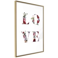 Poster Floral Love 40x60