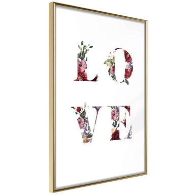 Poster Floral Love 40x60