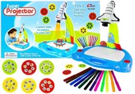 Projektor za crtanje avion, set za kreativnost, sa 36 uzoraka