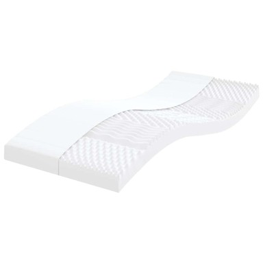 Madrac od pjene za djecu 80x160 cm, 7 zona tvrdoća 20 ILD, bijelo