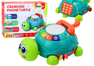 Interaktivni edukativni telefon Kornjača 6u1, zeleni