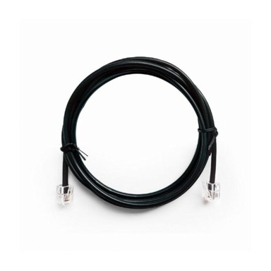 GEMBIRD Telefon kabel, okrugli, 6P4C, 2 m, crni