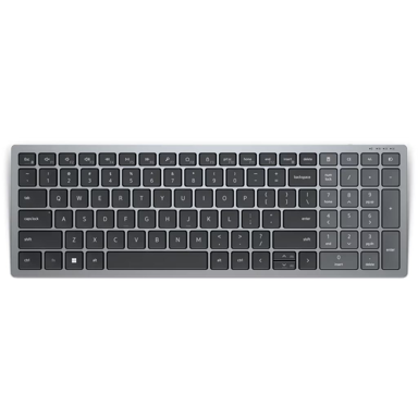 DELL Tipkovnica KB740, bežična/Bluetooth, mađarski QWERTZ, sivo-crna