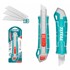 TOTAL Skalpel One-Stop Tools 18x100 mm 167 mm, crni