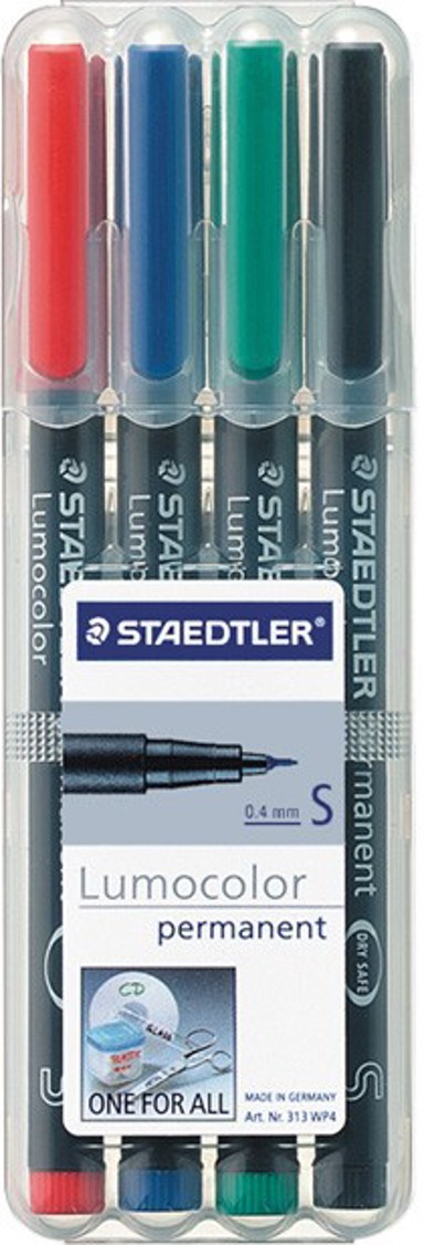 STAEDTLER marker Lumocolor Permanent 313 S, 4 kom
