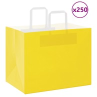 Papirnate vrećice 250 kom s ručkama 32x22x24 cm, žute